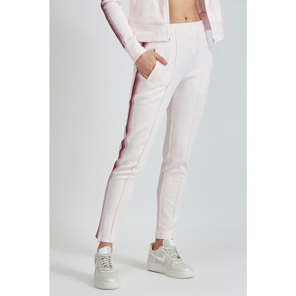 Bandier X Twenty Olympic Mesh Track Pants Petal Pink Stripe Womens Size Medium - Picture 1 of 8